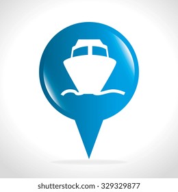Transport, delivery and shipping design, vector graphic