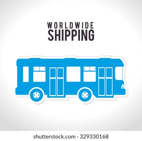 Transport, delivery and shipping design, vector graphic