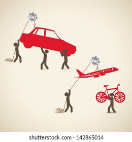 transport design over beige background vector illustration