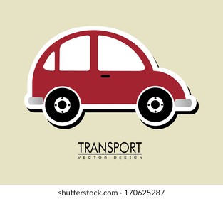 transport design over beige background vector illustration