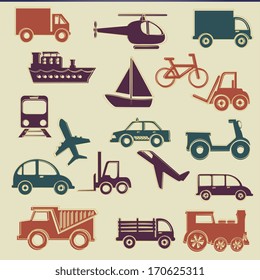transport design over beige background vector illustration