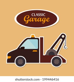 Transport design over beige background, vector illustration