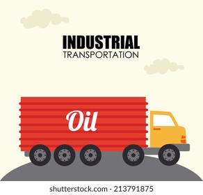 Transport design over beige background, vector illustration