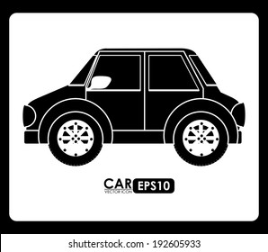 Transport design over black background, vector illustration