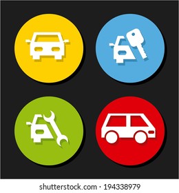 Transport design over black background, vector illustration