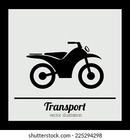 Transport design over black background, vector illustration