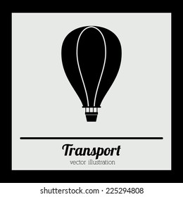 Transport design over black background, vector illustration
