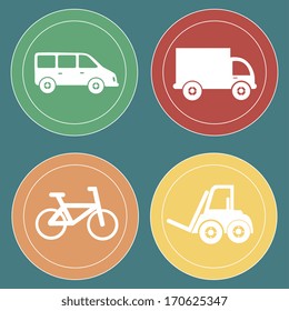 transport design over blue background vector illustration
