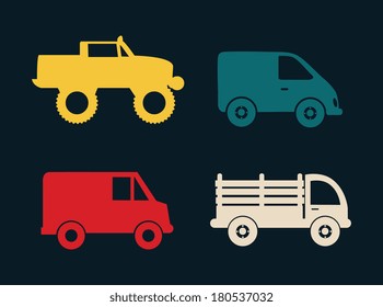 transport design over blue background vector illustration