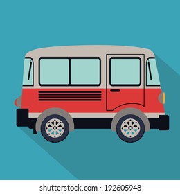 Transport design over blue background, vector illustration