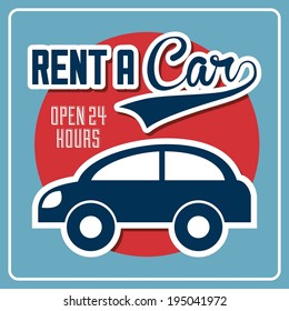 Transport design over blue background, vector illustration