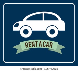 Transport design over blue background, vector illustration
