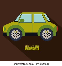 Transport design over brown background, vector illustration