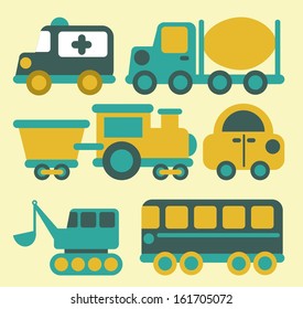 transport design over cream background vector illustration