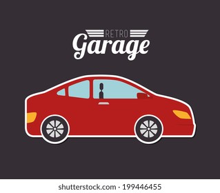 Transport design over gray background, vector illustration