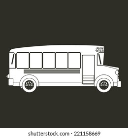 Transport design over gray background, vector, illustration