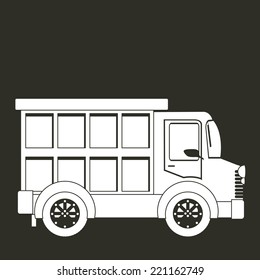 Transport design over gray background, vector,  illustration