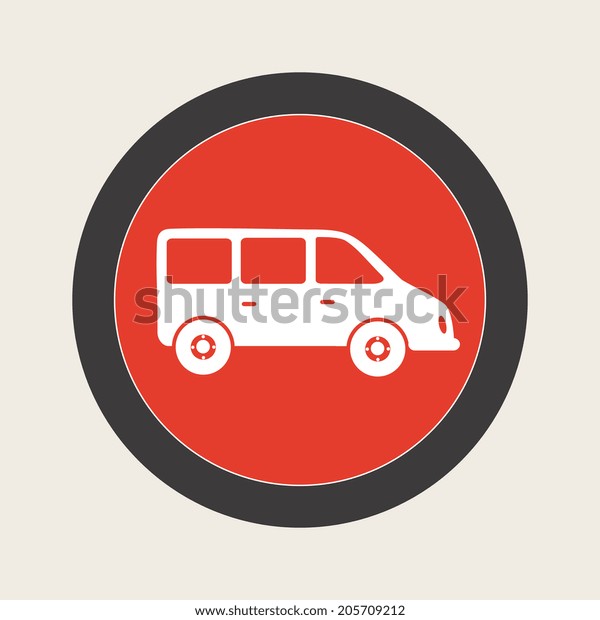 Transport design over landscape background,\
vector illustration