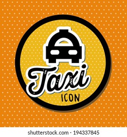 Transport design over orange background, vector illustration