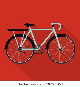 Transport design over red background, vector illustration