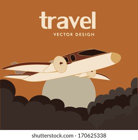 transport design over sky background vector illustration