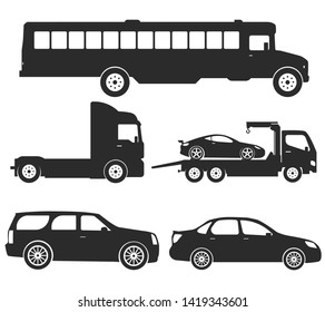 Transport design over white background, vector illustration. Car flat style icon 