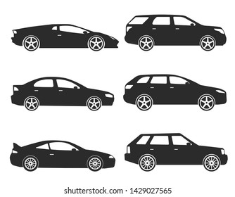 Transport design over white background, vector illustration. Car black icon