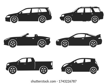 Transport design over white background, vector illustration. Collection car icon set