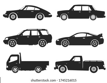 Transport design over white background, vector illustration. Collection car icon set