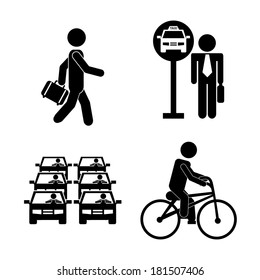 transport design over white background, vector illustration