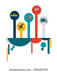 Transport design over white background ,vector illustration
