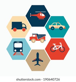 Transport design over white background ,vector illustration