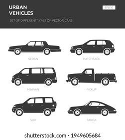 Transport design over white background, vector illustration. Collection car icon set