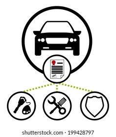Transport design over white background, vector illustration