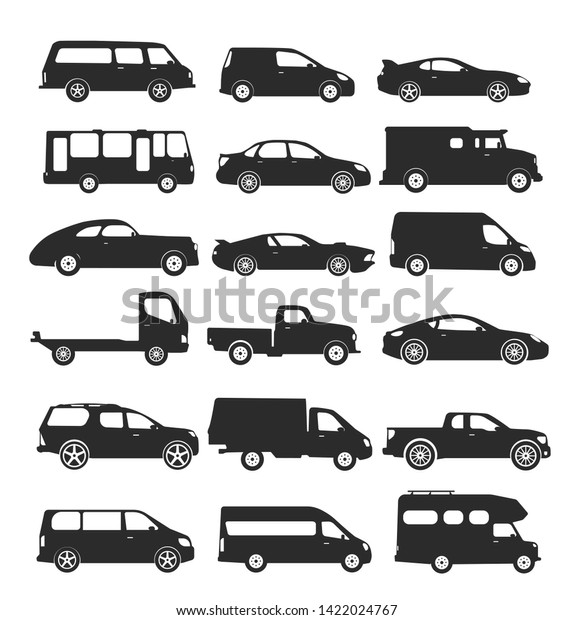 Transport design over white background, vector\
illustration. Collection car icon\
set