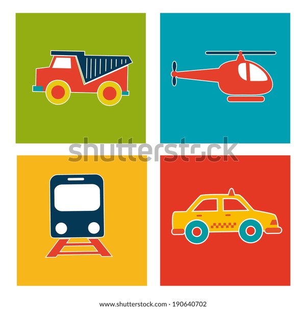 Transport design over white background\
,vector illustration