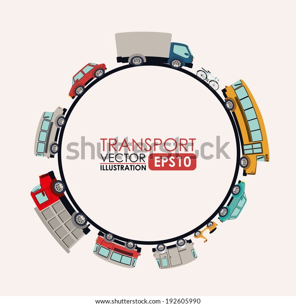 Transport design over white background,\
vector illustration