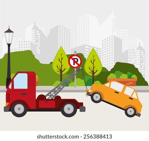 Transport design, vector illustration.