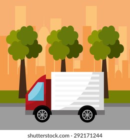 Transport digital design, vector illustration eps 10.