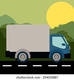 Transport  digital design, vector illustration eps 10
