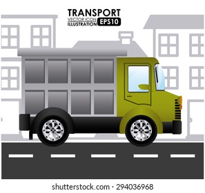 Transport  digital design, vector illustration eps 10