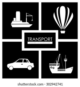 Transport digital design, vector illustration eps 10