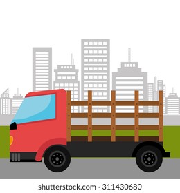 Transport digital design, vector illustration eps 10.