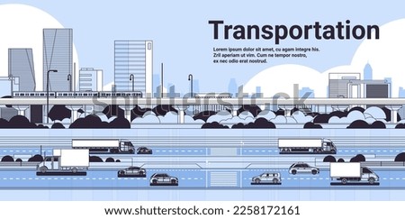 transport driving highway road city traffic transportation concept modern cityscape background