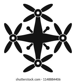 Transport drone icon. Simple illustration of transport drone vector icon for web design isolated on white background