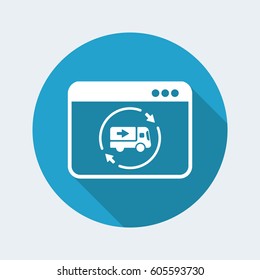 Transport full services - Vector flat icon