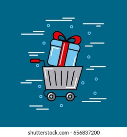 transport global logistic cartoon