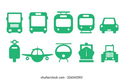 Transport - green icons
