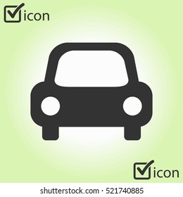 Transport icon. Car sign. Delivery transport symbol.