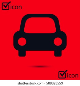 Transport icon. Car sign. Delivery transport symbol.
